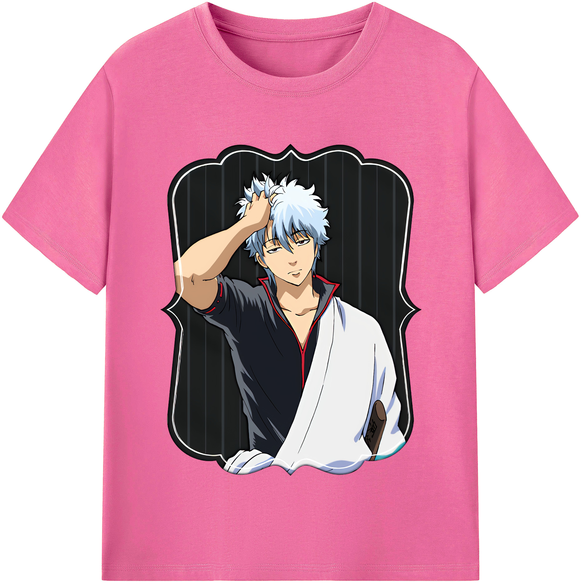 （画像用） ぎんたま 坂田銀時（さかたぎんとき） 神楽 志村新八（しむら しんぱち） GINTAMA Sakata Gintoki Kagura Shimura Shinpachi レディースカジュアルプリントTシャツ（綿100％）